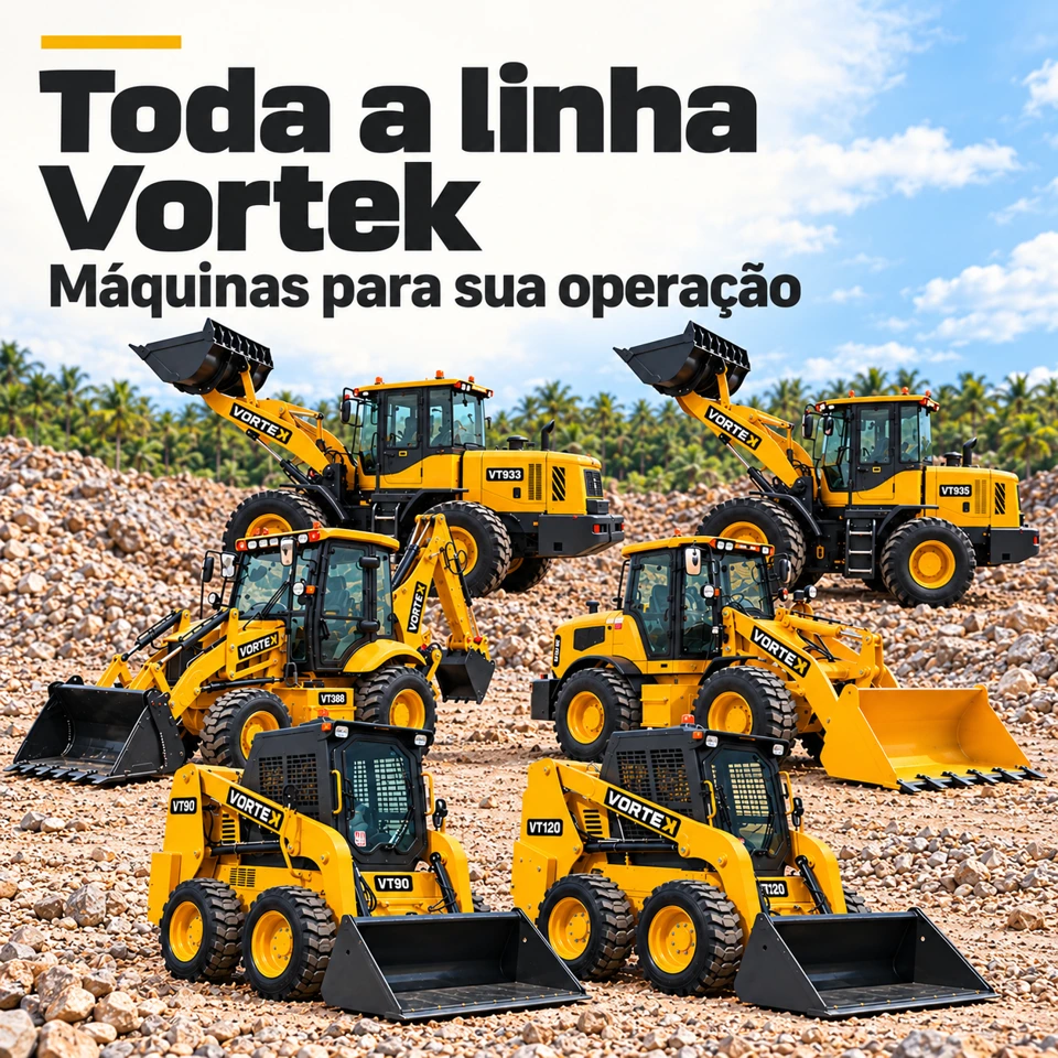 Toda a linha Vortek. Máquinas para sua operação. Conhecer as máquinas.